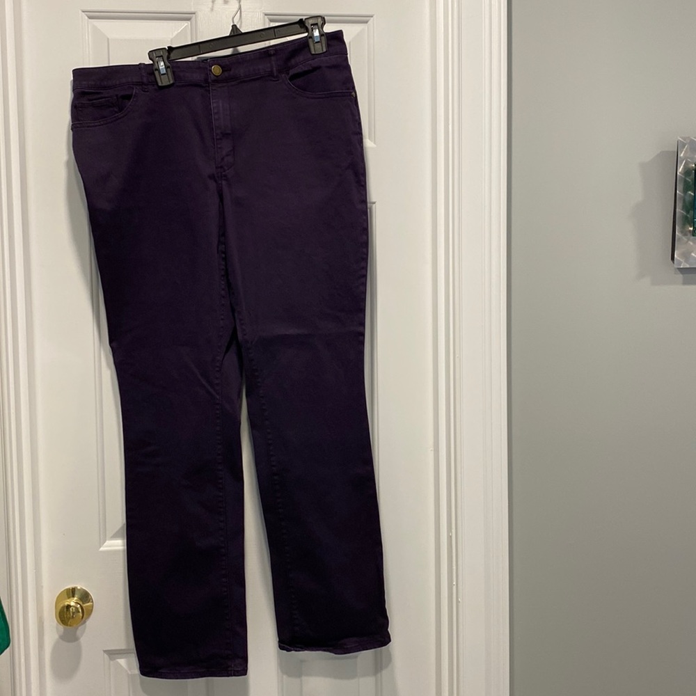 Deep purple Coldwater Creek jeans, size 16